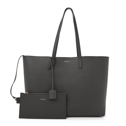 Saint Laurent Calfskin Large Shopping Tote Storm 3 of 11