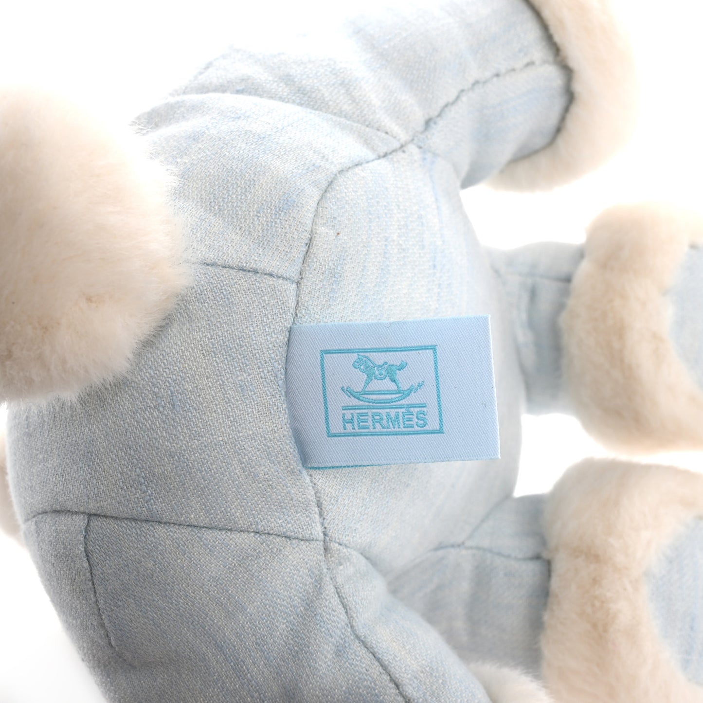 Linen Baby Hermy Plush Toy Bleu Glacier