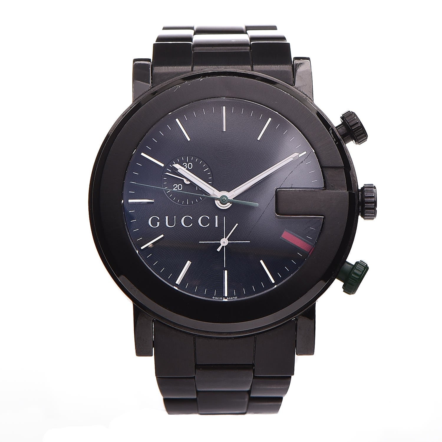 Gucci PVD Stainless Steel 44mm 101M G-Chrono Quartz Watch Black 1 of 10