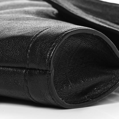 Alexander McQueen Calfskin De Manta Clutch Black 8 of 8