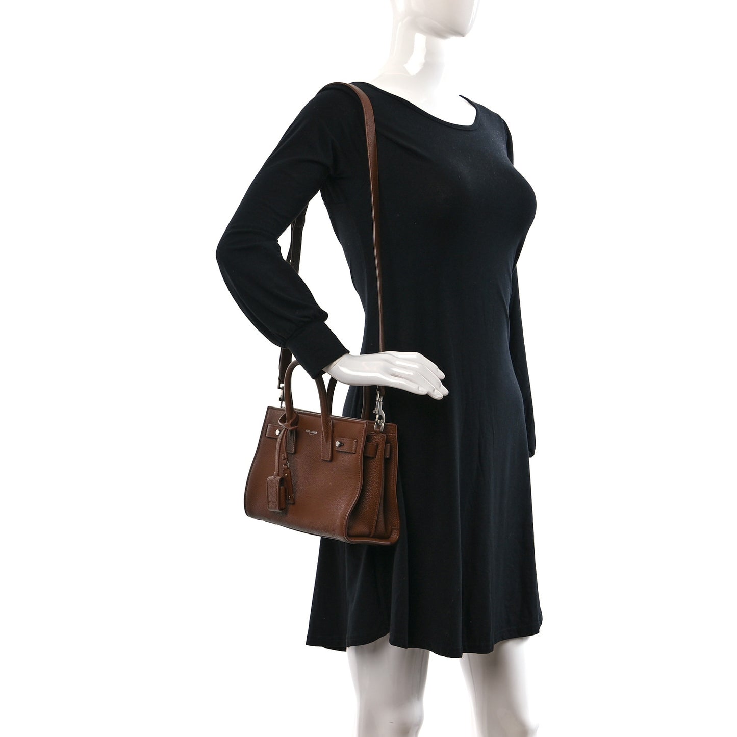 Grained Calfskin Nano Supple Sac De Jour Moka