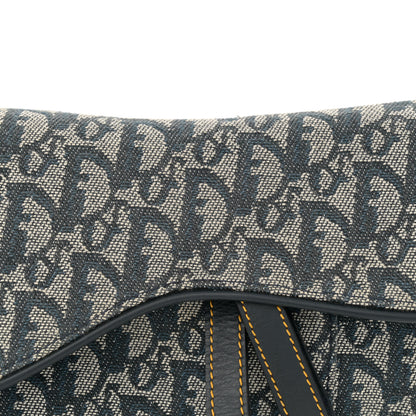 Christian Dior Monogram Saddle Bag Blue 8 of 13
