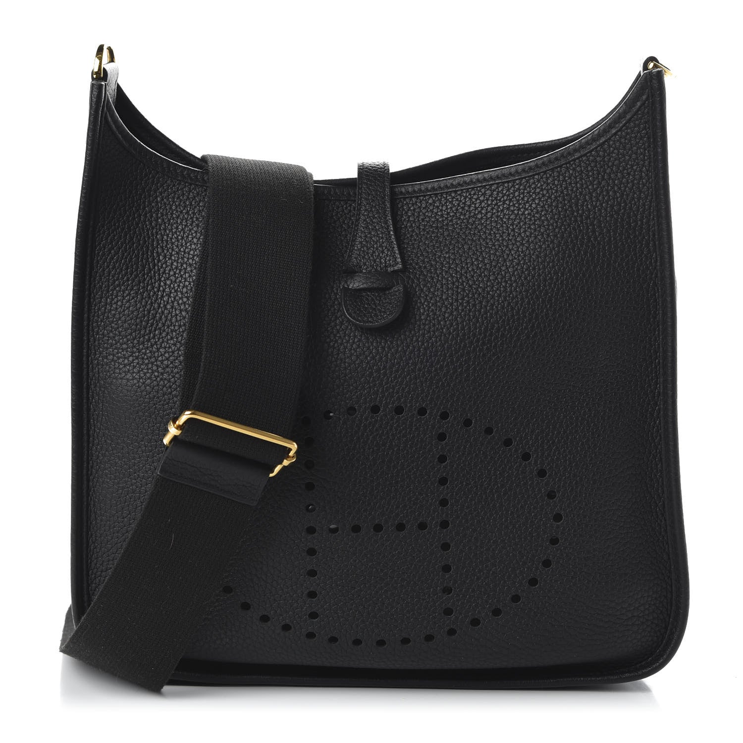 Hermes Taurillon Clemence Evelyne III PM Black 1 of 9