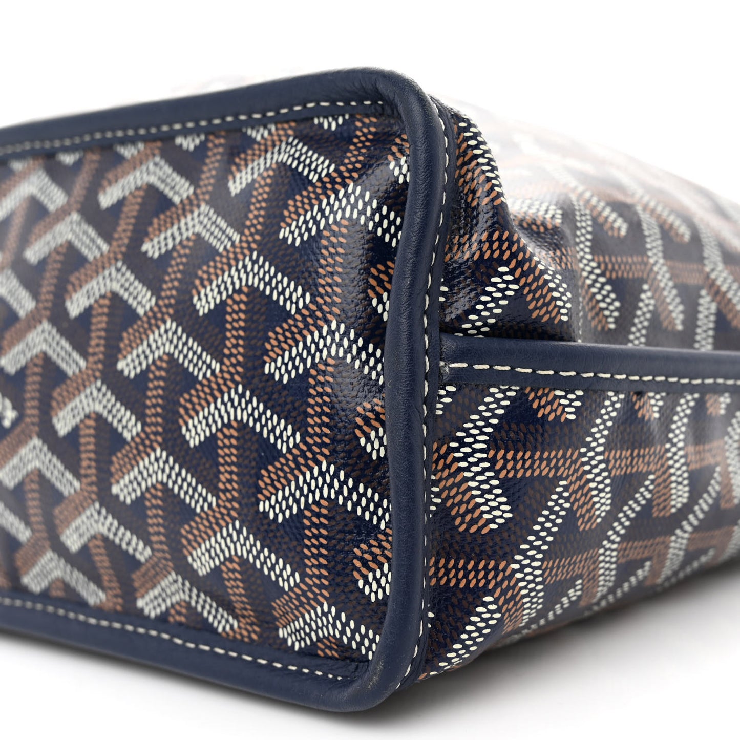 Goyardine Reversible Mini Anjou Navy