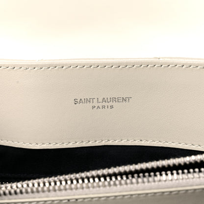 Saint Laurent Calfskin Y Quilted Monogram Medium Loulou Chain Satchel Ivory 6 of 15