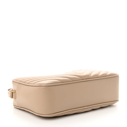 Saint Laurent Calfskin Matelasse Monogram Lou Camera Bag Dark Beige 4 of 12