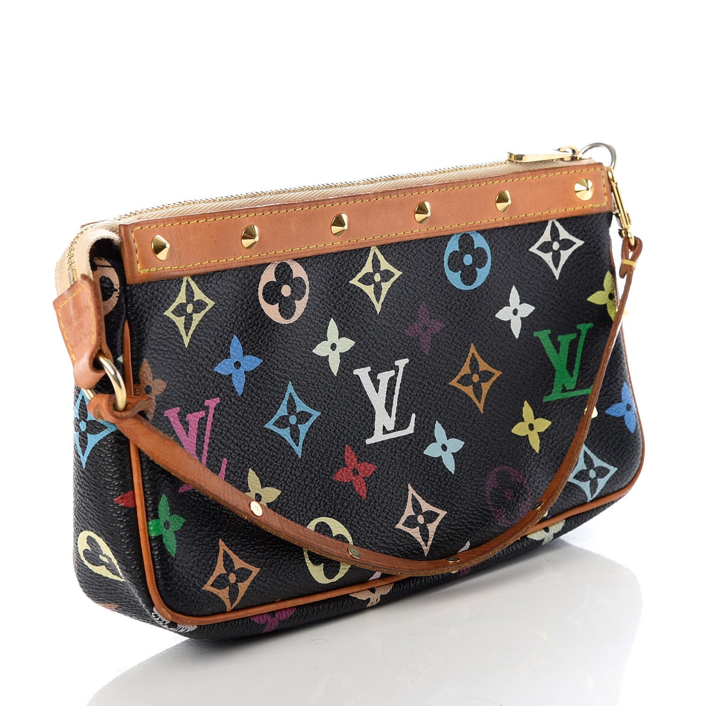 Monogram Multicolor Pochette Accessories Black