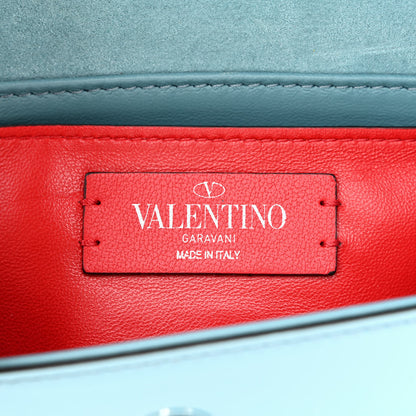 Valentino Garavani Patent Small Supervee Crossbody Bag Atlantique 6 of 9
