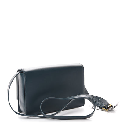 Saint Laurent Smooth Calfskin Suede Medium Bellechasse Dark Turquoise 3 of 11