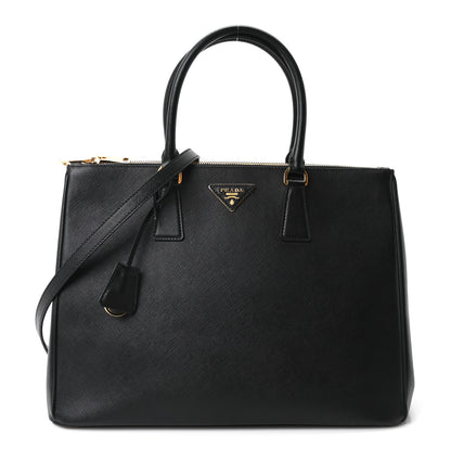 Prada Saffiano Lux Large Galleria Double Zip Tote Black 1 of 10