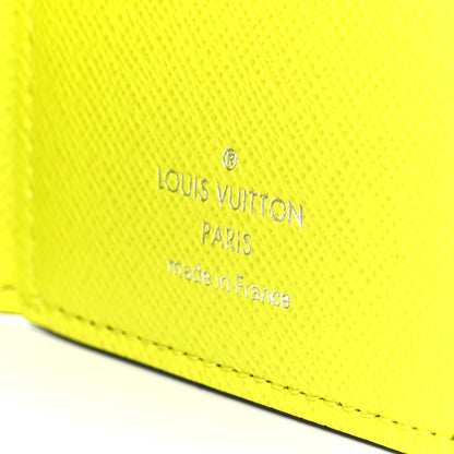 Louis Vuitton Monogram Taiga Pocket Organizer Yellow 7 of 12