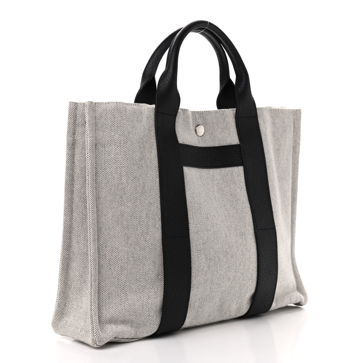 Hermes Buffle Skipper Toile Tote Black 3 of 8