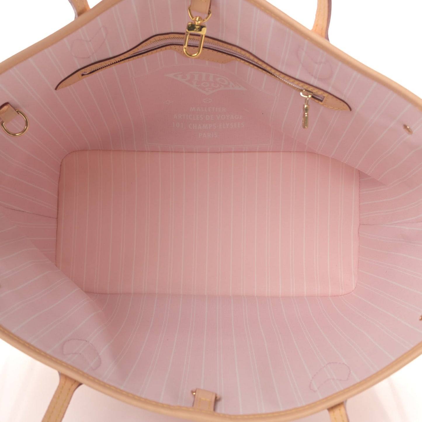 Monogram Giant By The Pool Neverfull MM Light Pink
