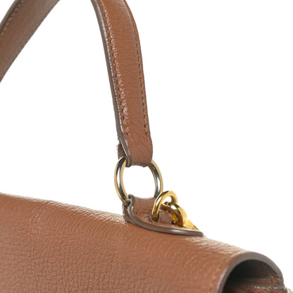 Miu Miu Vitello Phenix Madras Shoulder Bag Cuoio 10 of 17
