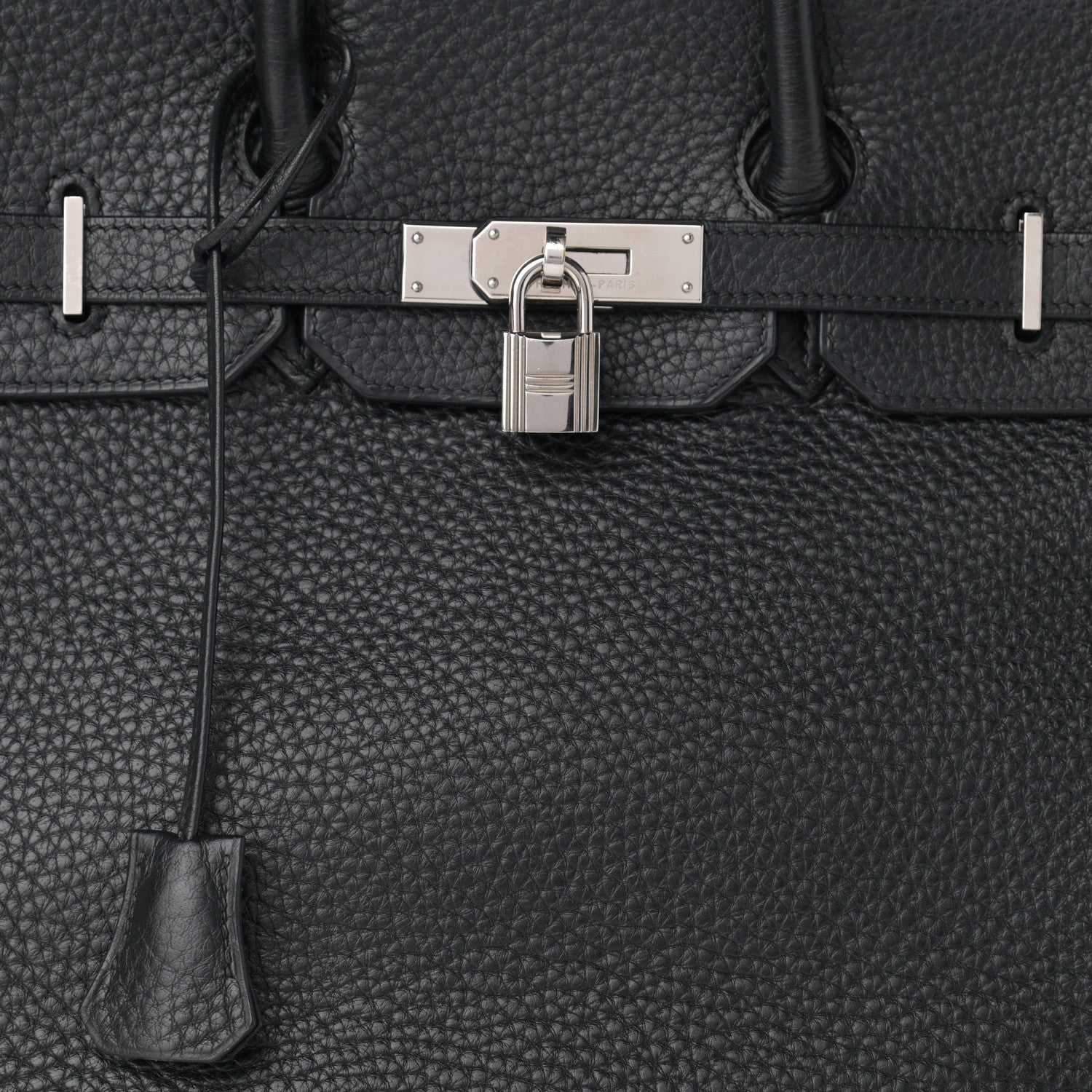 Hermes Taurillon Clemence Birkin 35 Black 8 of 14