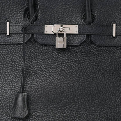 Hermes Taurillon Clemence Birkin 35 Black 8 of 14