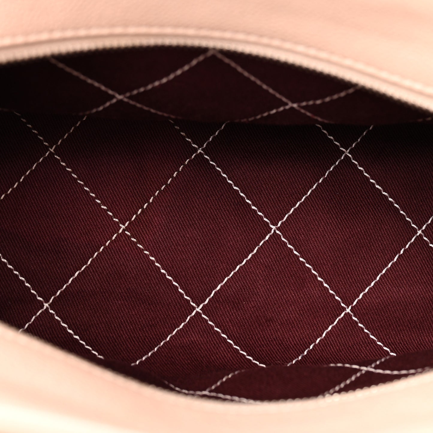 Caviar Quilted Small Deauville Bowling Bag Light Pink