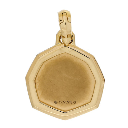 David Yurman 18K Yellow Gold Diamond Buddah Amulet Pendant 3 of 4