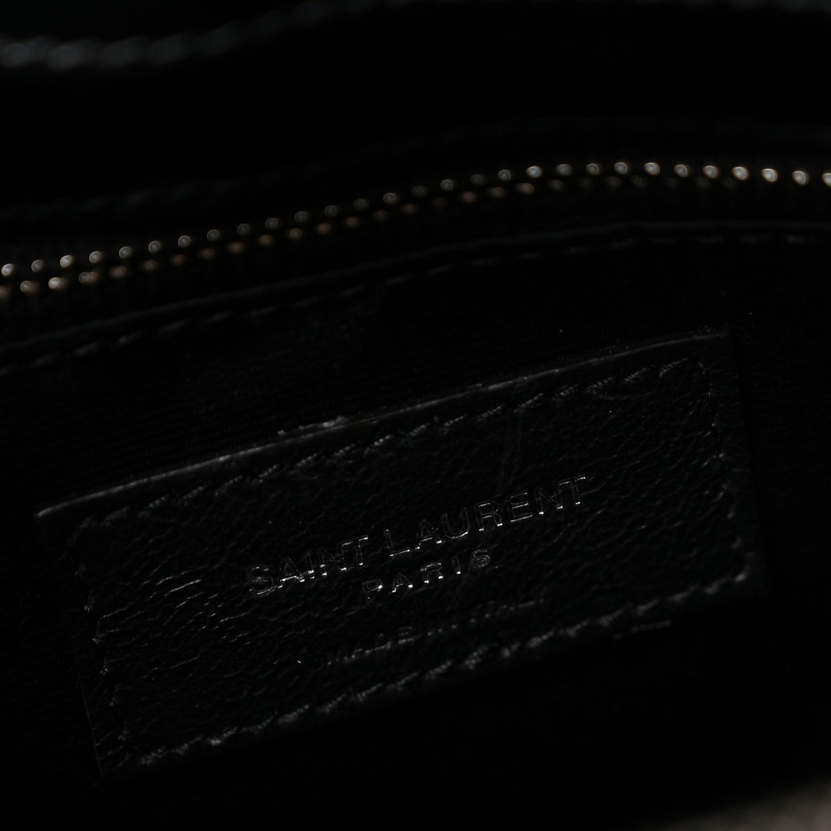 Calfskin Y Quilted Monogram Medium Loulou Chain Satchel Black