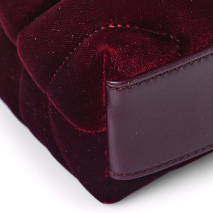 Saint Laurent Velvet Y Quilted Monogram Toy Loulou Crossbody Bag French Burgundy 7 of 9