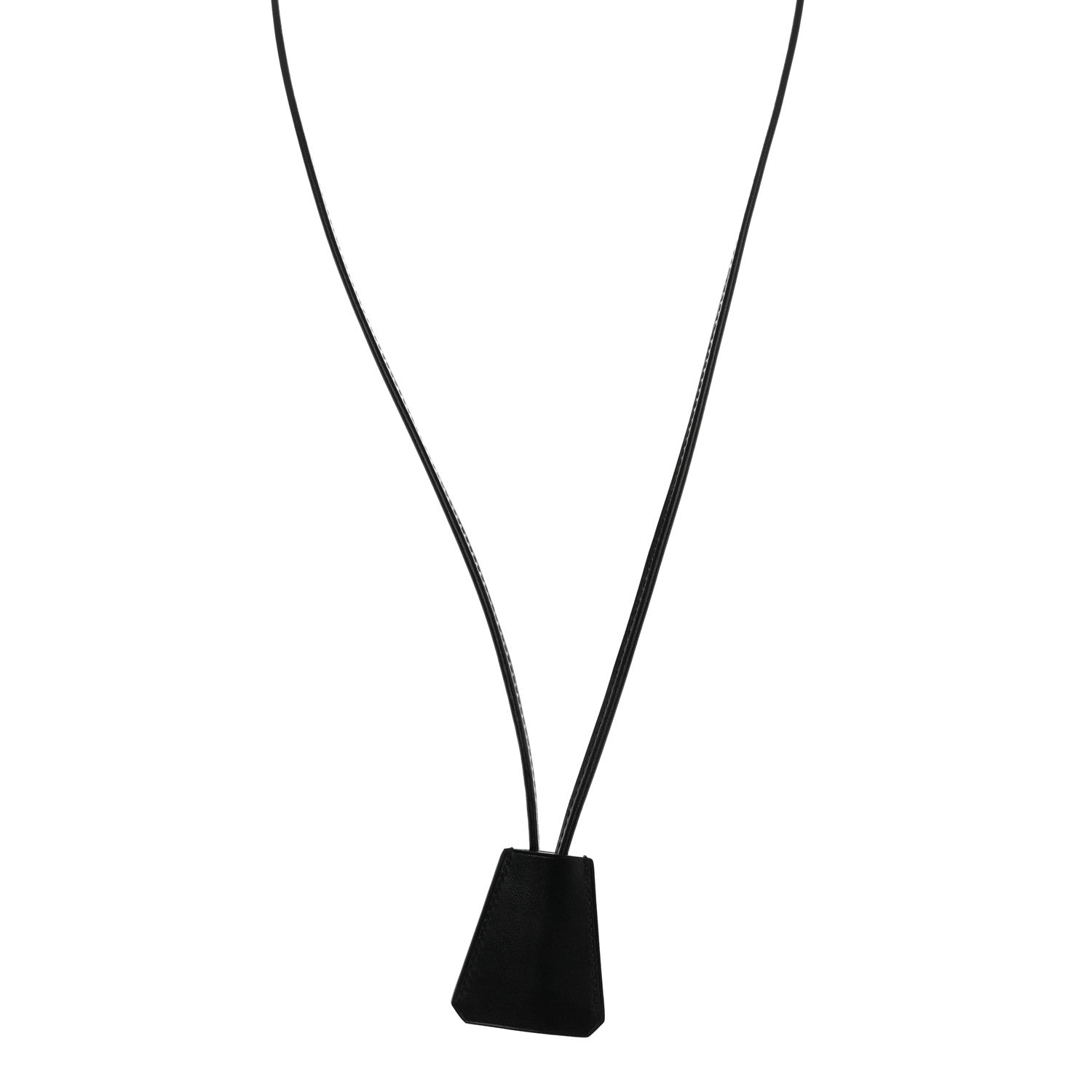 Hermes Black Leather Clochette 1 of 5