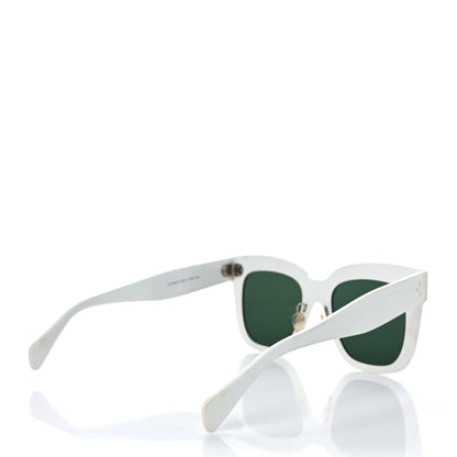 Celine Acetate Kim Sunglasses CL 41444/S White 4 of 7