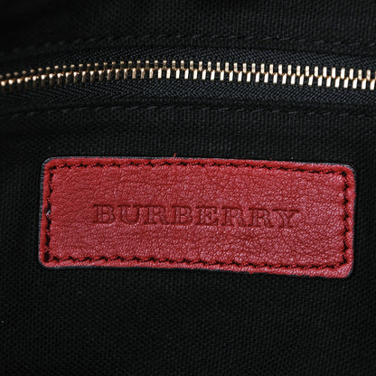Burberry Calfskin House Check Big Crush Military Red 6 of 8