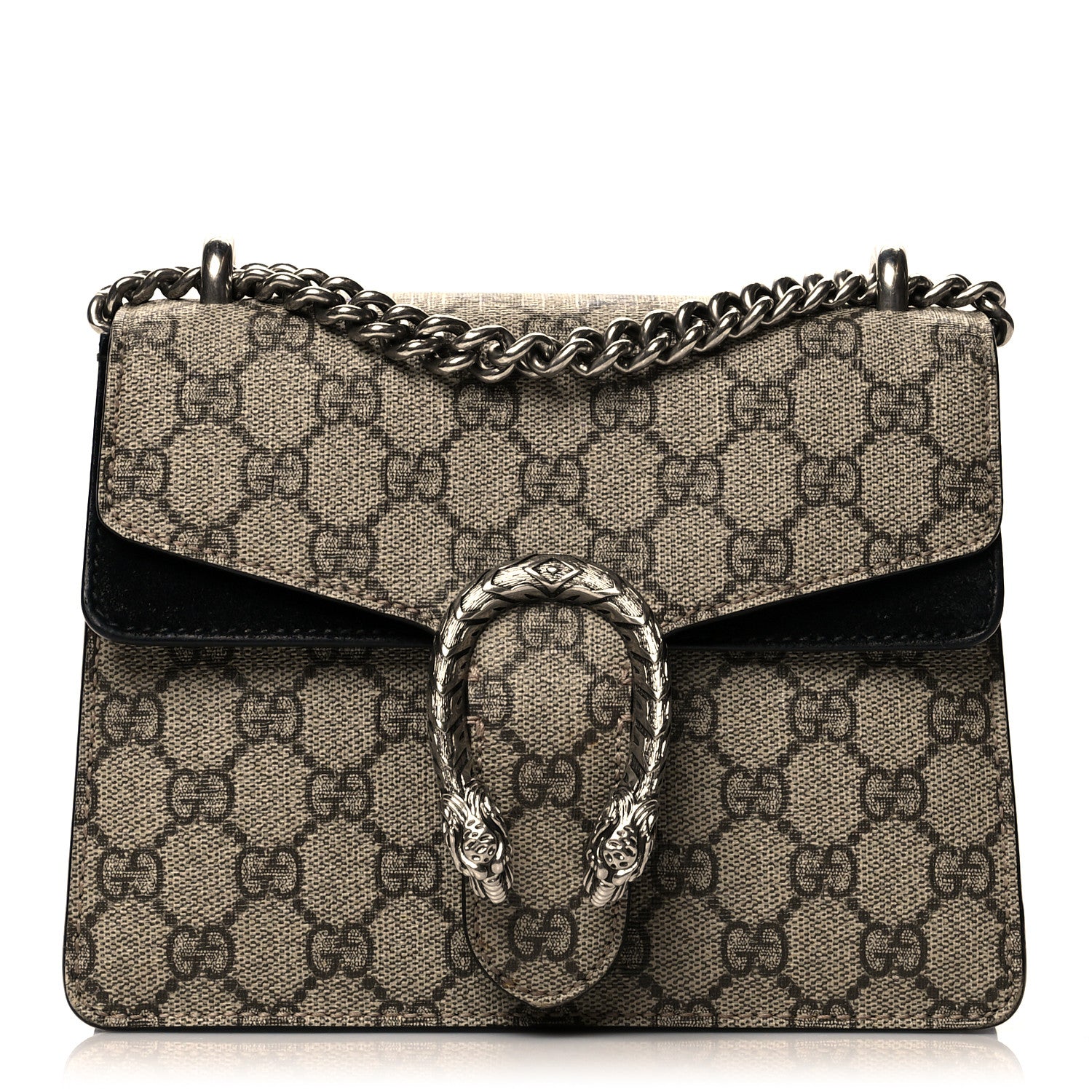 Gucci GG Supreme Monogram Mini Dionysus Shoulder Bag Black 1 of 14