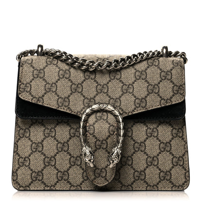 Gucci GG Supreme Monogram Mini Dionysus Shoulder Bag Black 1 of 14