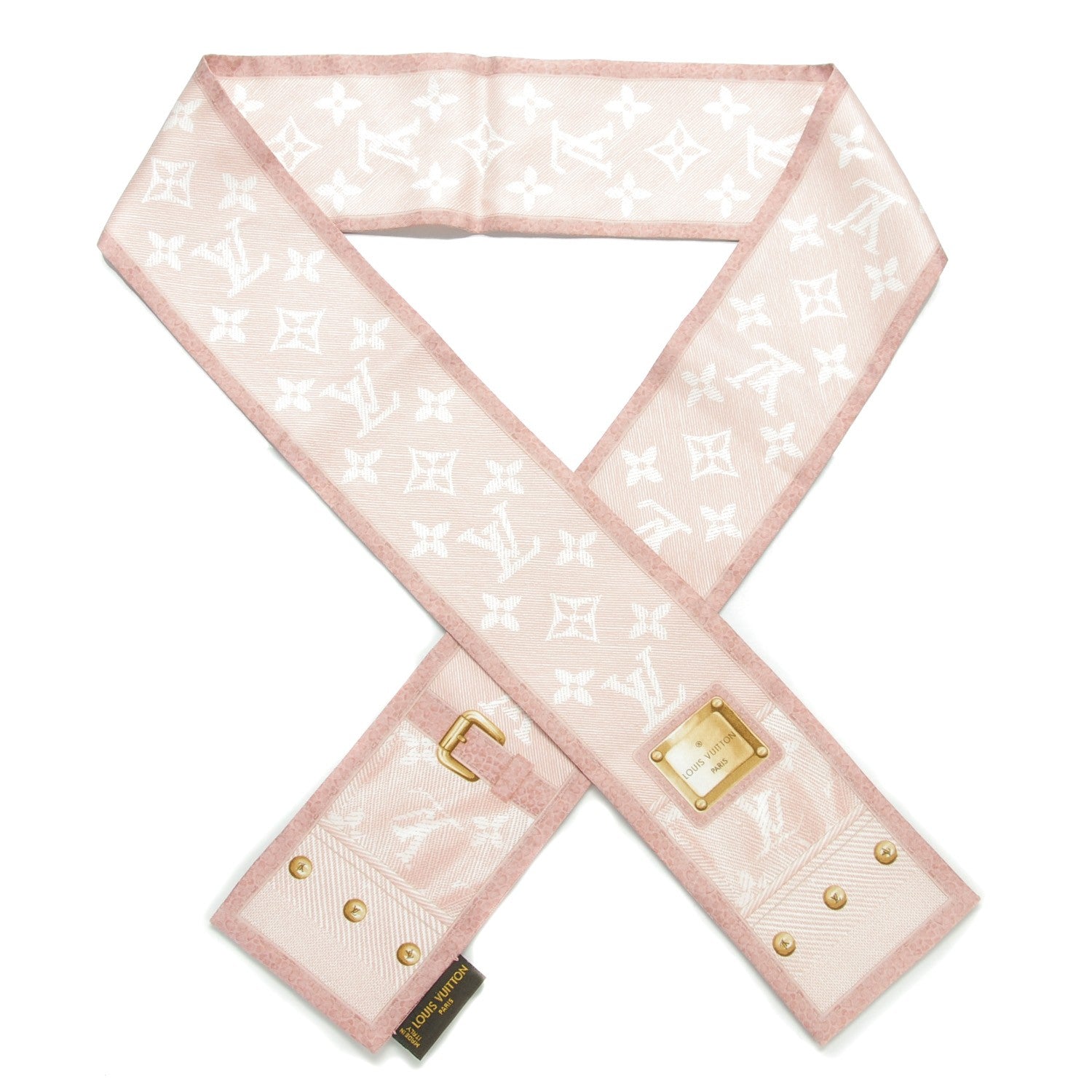 Louis Vuitton Silk Monogram New Denim Bandeau Rose Clair 1 of 6