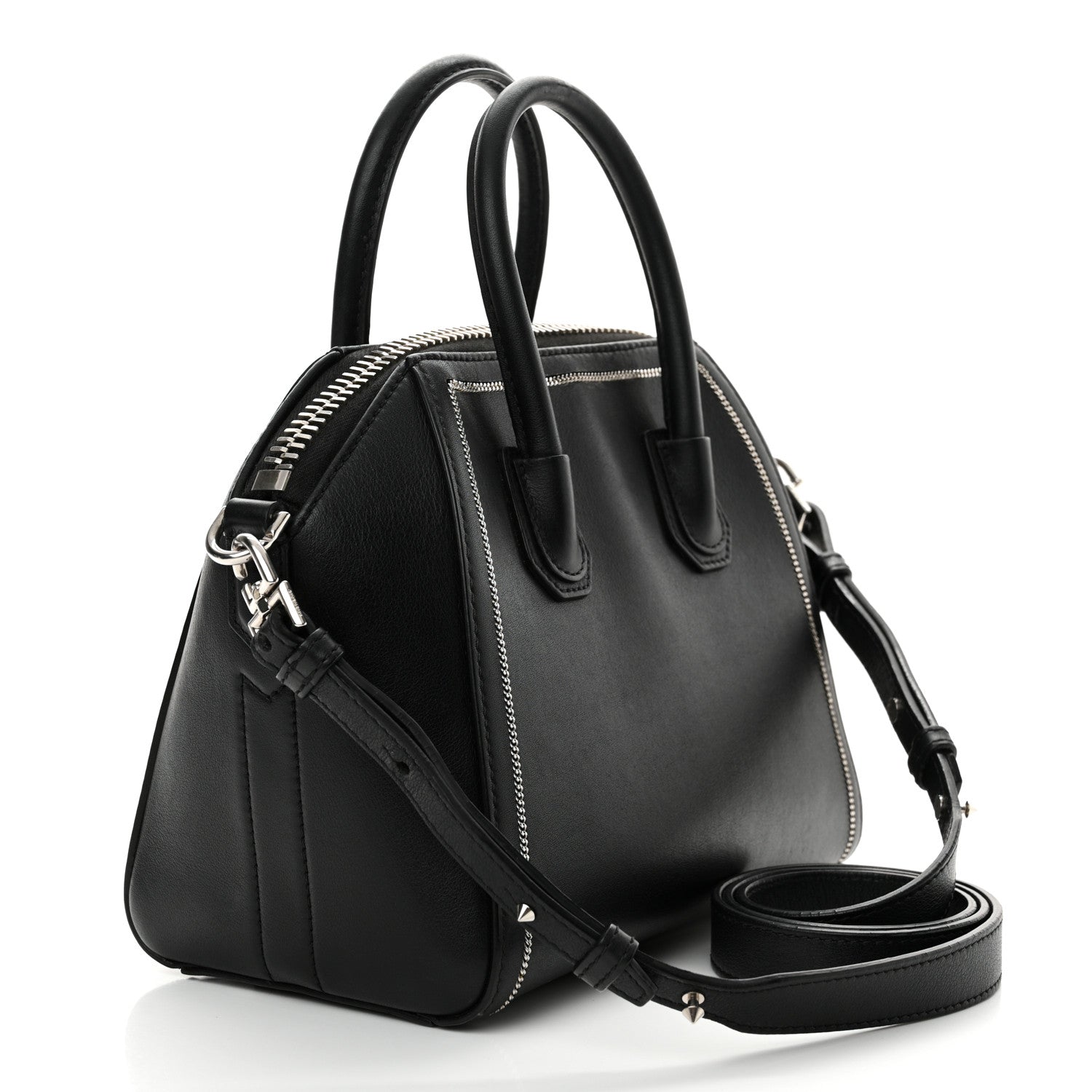 Givenchy Calfskin Chain Detail Mini Antigona Black 3 of 12