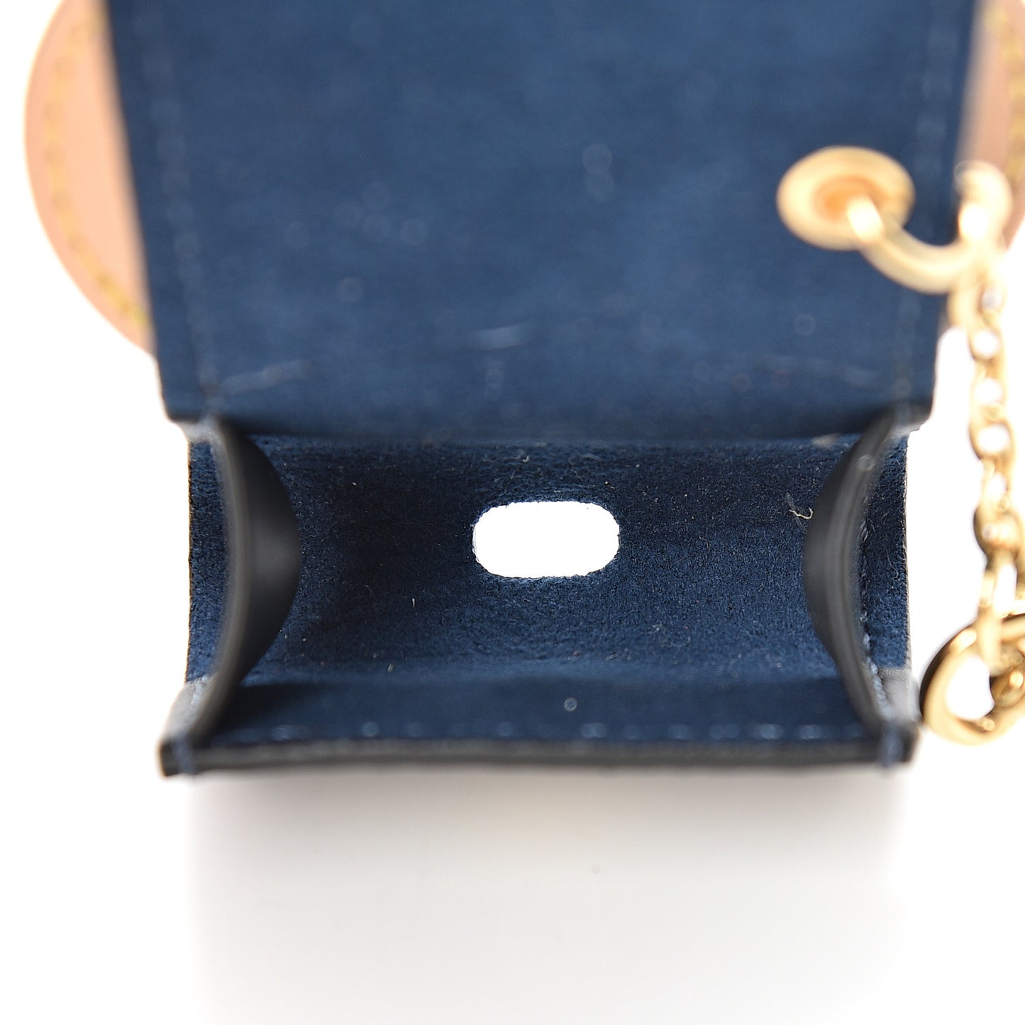 Monogram Cat Earphones Case Black