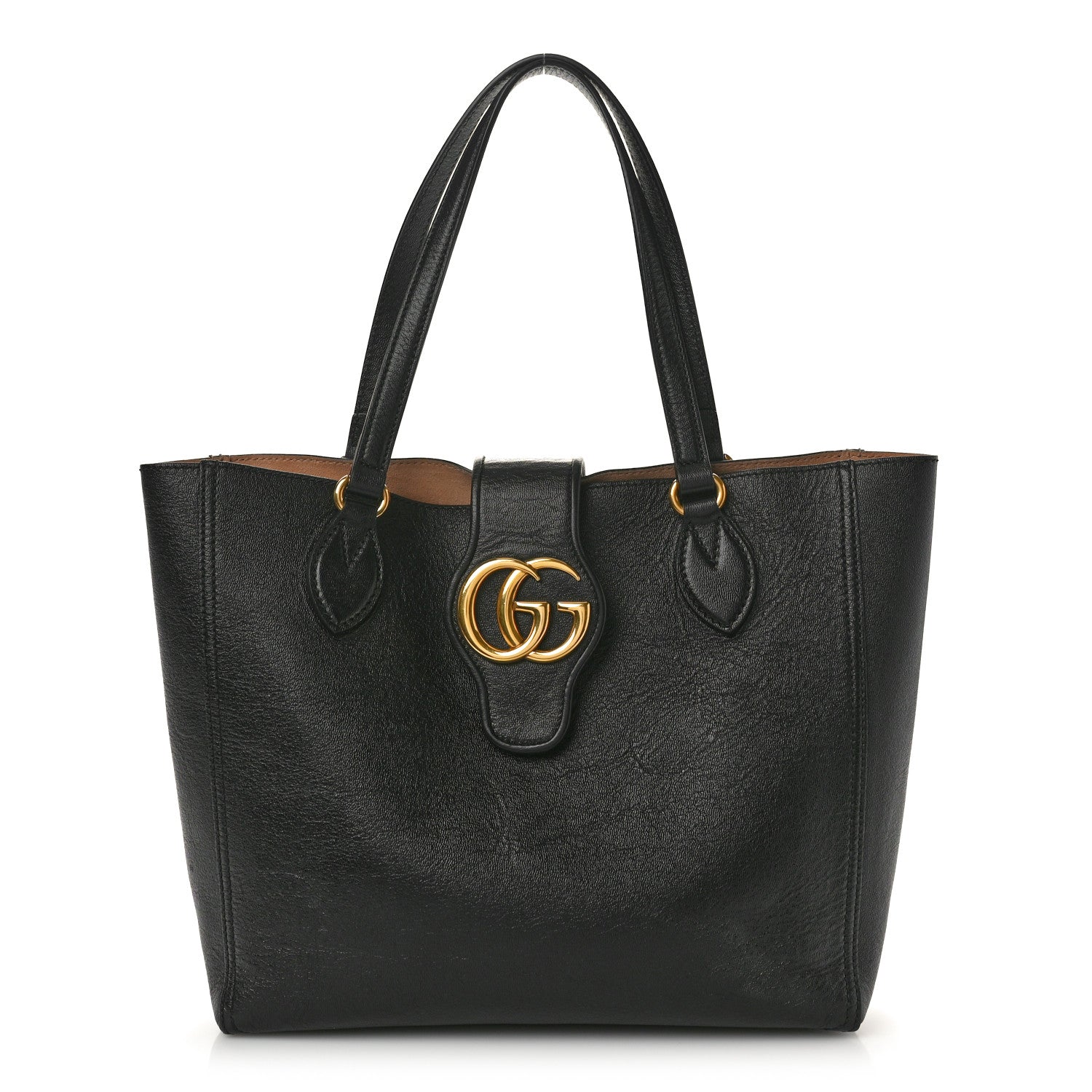 Gucci New Sakai Calfskin Lux Small Dahlia Tote Black 1 of 12