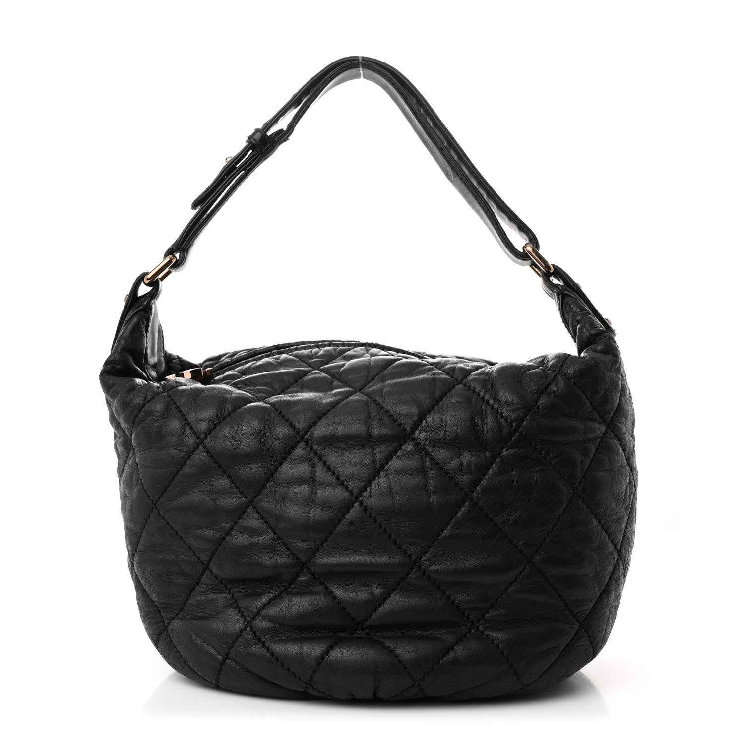 Chanel Lambskin Quilted Cloudy Bundle Hobo Black 1 of 10