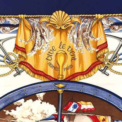 Hermes Silk Vive Le Vent Scarf 90 2 of 4