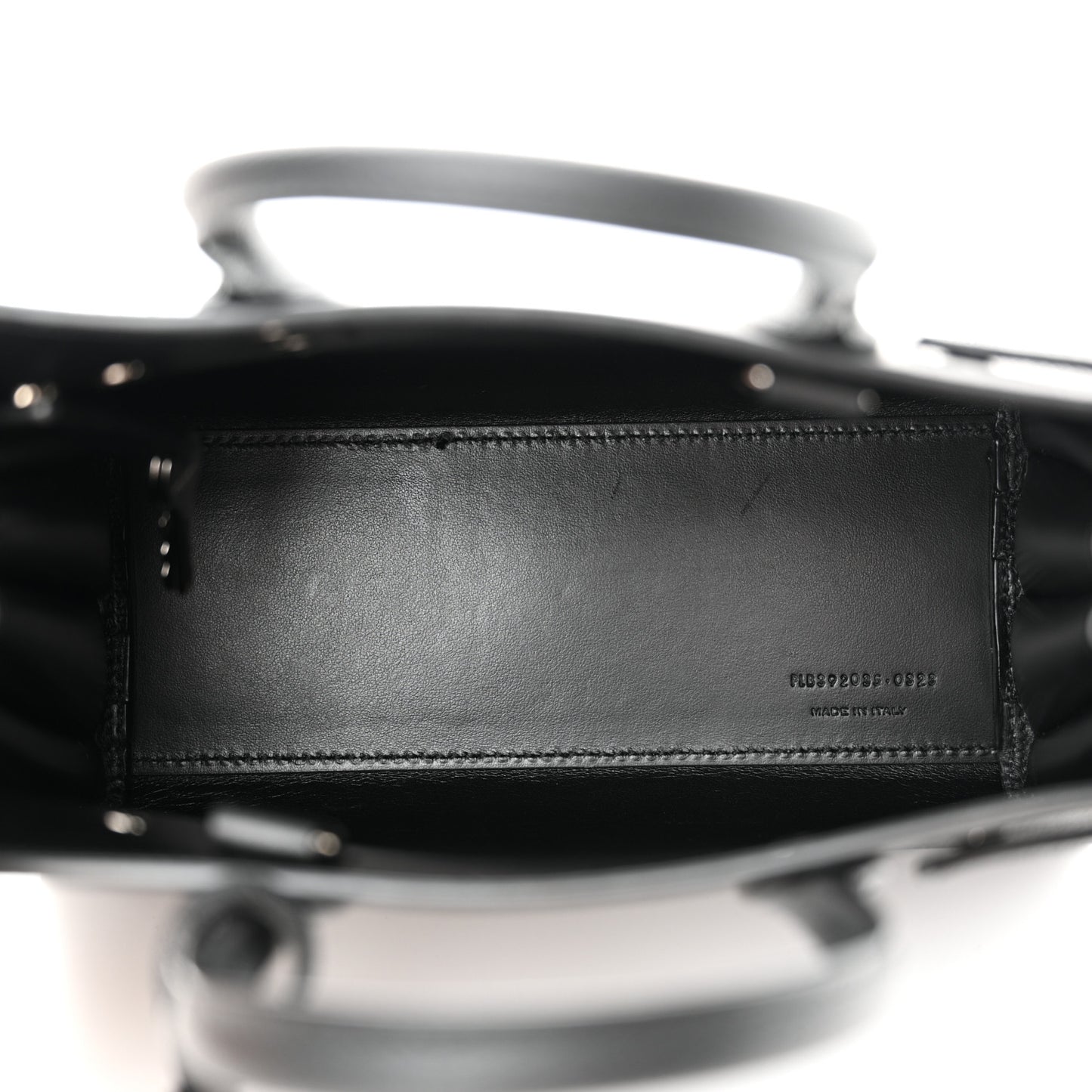 Grained Calfskin Nano Sac De Jour Black