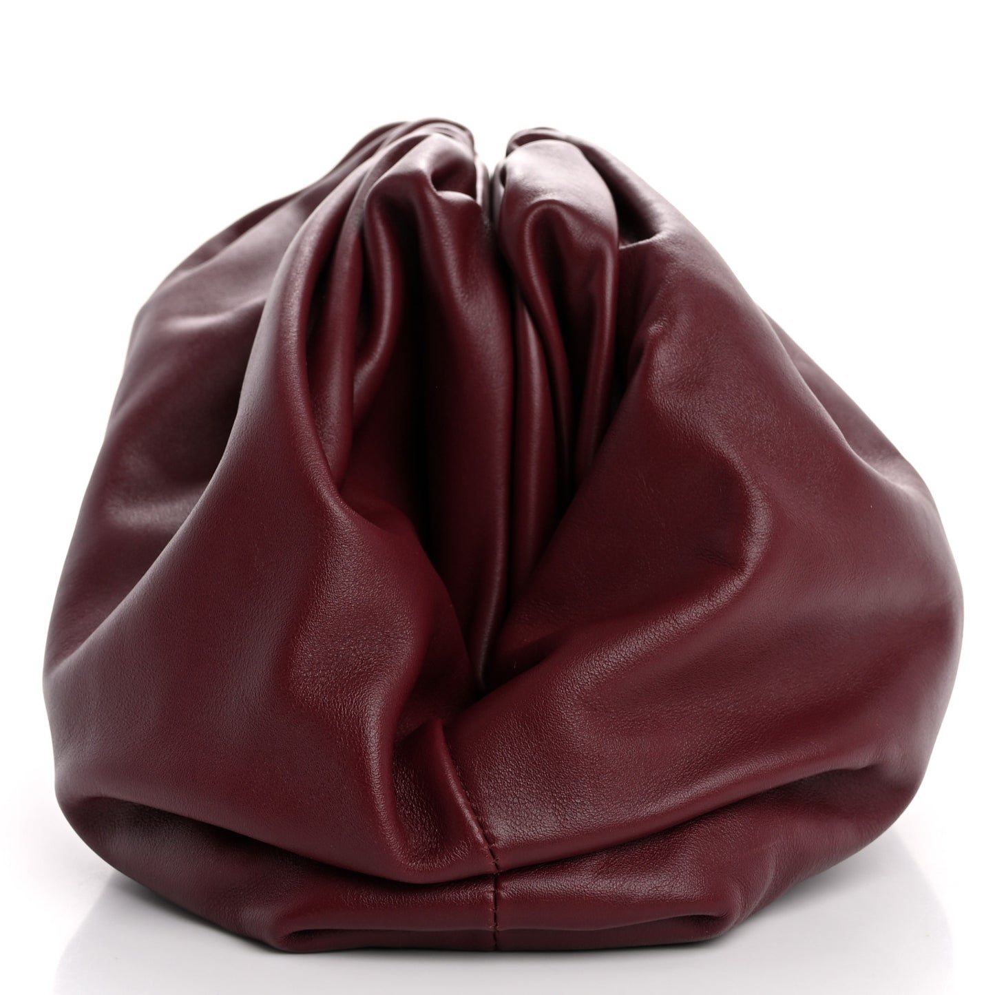Smooth Butter Calf The Pouch Oversized Clutch Bordeaux