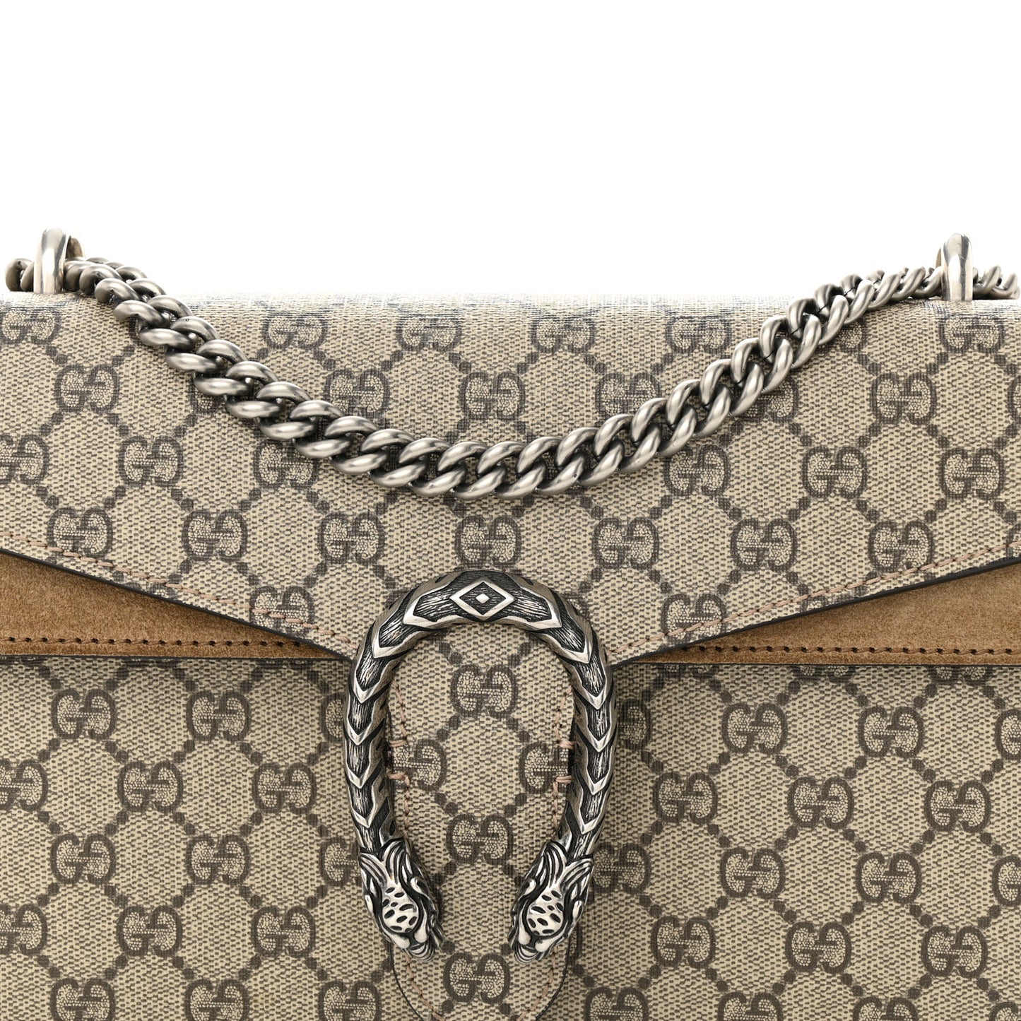 GG Supreme Monogram Small Dionysus Shoulder Bag Taupe
