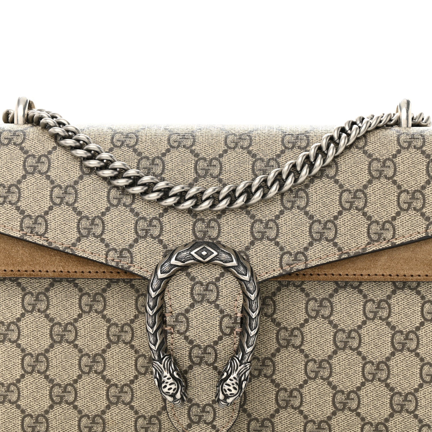 Gucci GG Supreme Monogram Small Dionysus Shoulder Bag Taupe 8 of 11