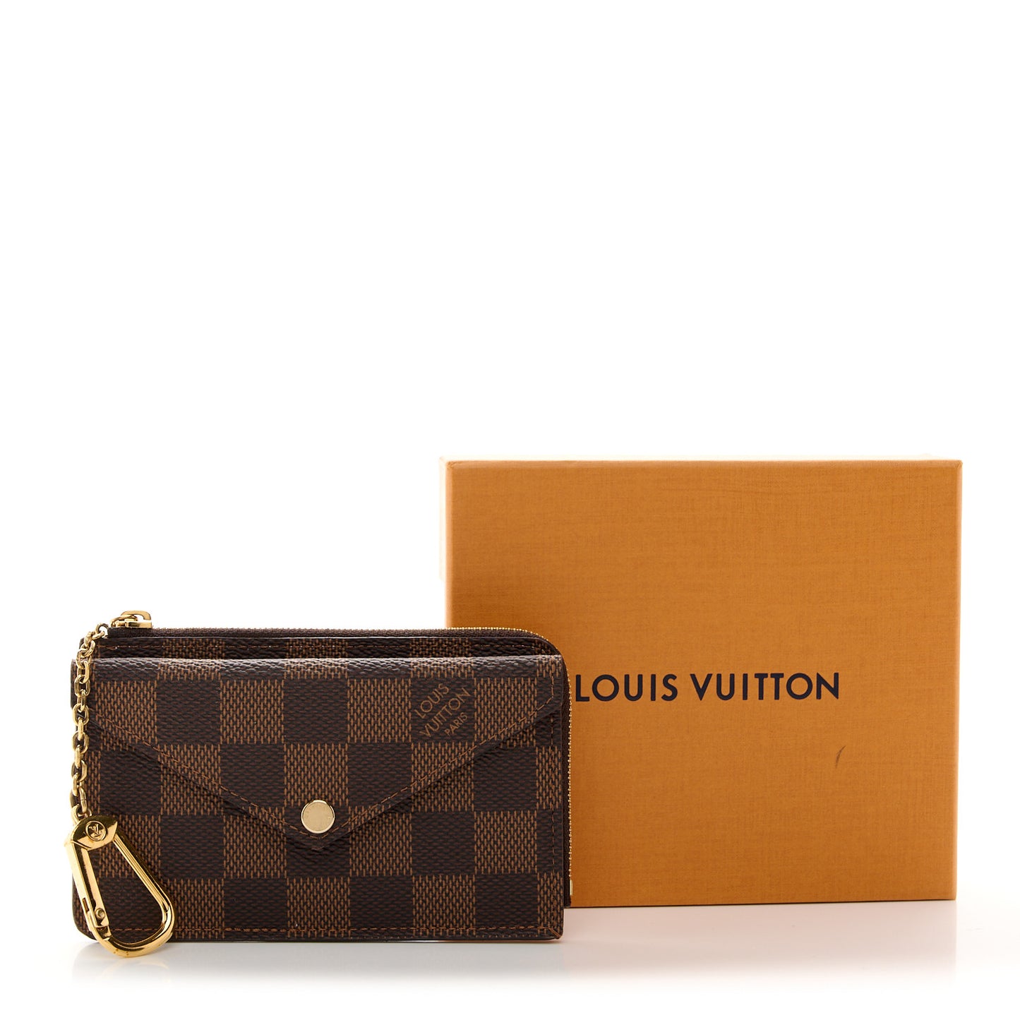 Damier Ebene Recto Verso Card Holder Rose Ballerine