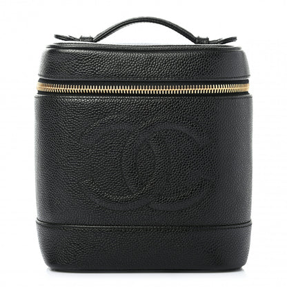 Chanel Caviar Vanity Cosmetic Case Black 1 of 8