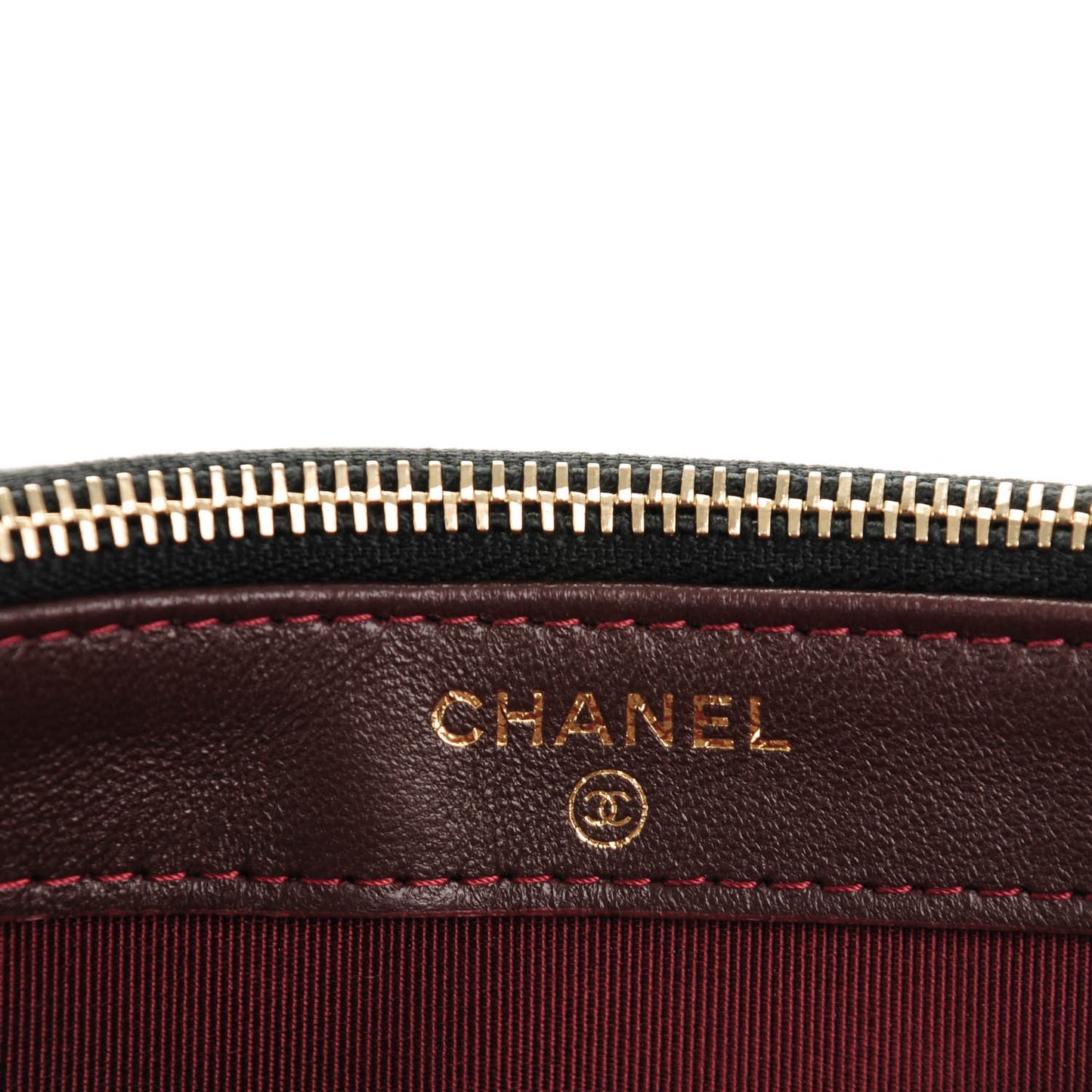 Lambskin Quilted Small Clutch With Chain Black