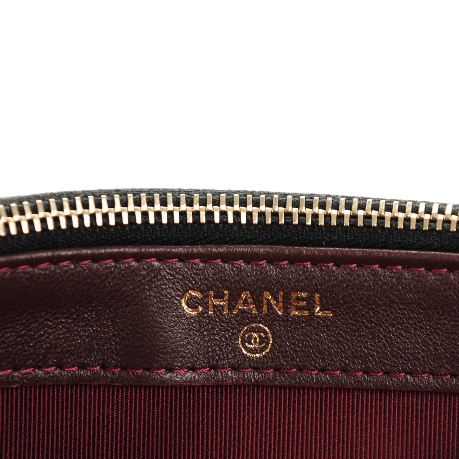 Chanel Lambskin Quilted Small Clutch With Chain Black 6 of 8