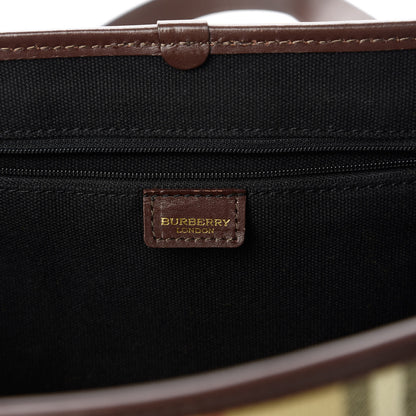 Burberry Haymarket Check Buckle Satchel Chocolate 8 of 11