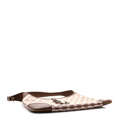 Gucci Monogram Lobster Clasp Jackie O Hobo Brown 4 of 10