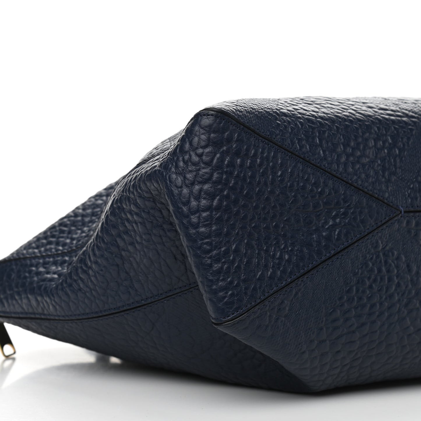 Heritage Grain Check Embossed Medium Dewsbury Tote Blue Carbon