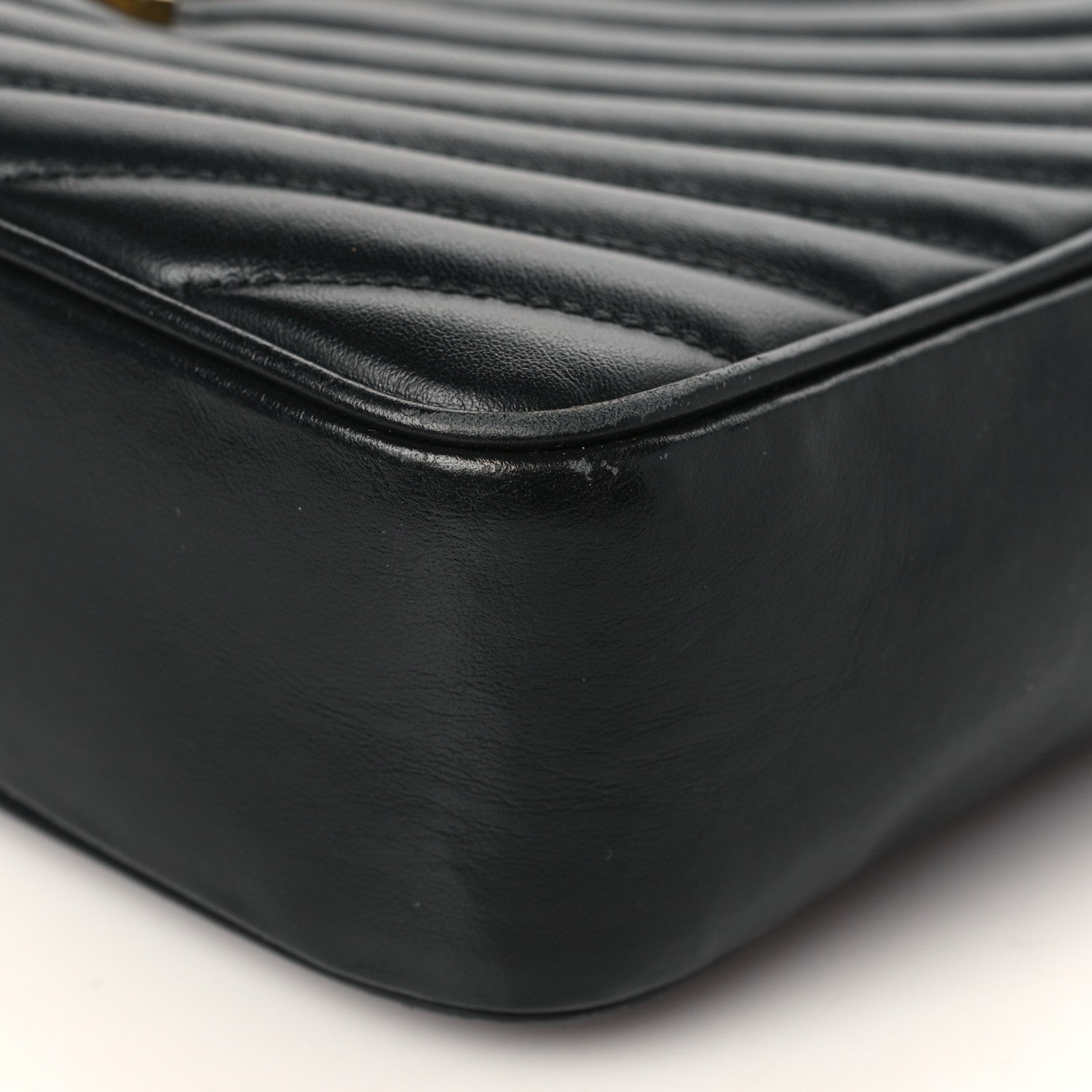 Saint Laurent Calfskin Matelasse Monogram Lou Camera Bag Black 9 of 16