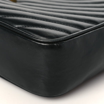 Saint Laurent Calfskin Matelasse Monogram Lou Camera Bag Black 9 of 16