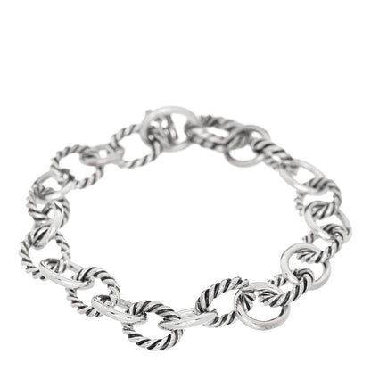David Yurman Sterling Silver 10mm Medium Oval Link Bracelet 1 of 3