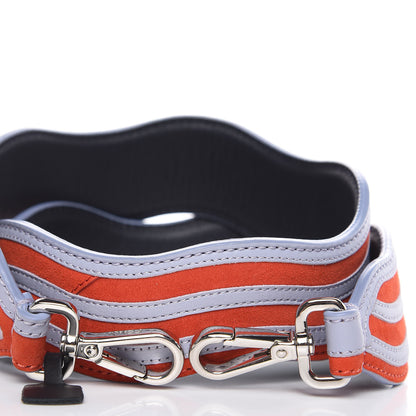 Fendi Suede Calfskin Waves Strap You Red 3 of 4